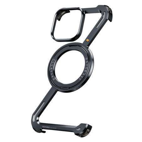 Coque de Protection iPhone sans bordure avec support rotatif, magnétique MagSafe et cadre métal anti-c… — ECO · Smarty Paris 18e